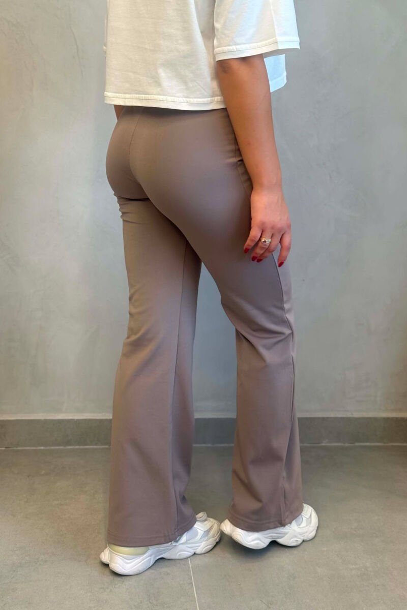 ONE COLOR ELASTIC WOMAN LEGGINGS VINEGAR/UTHULL - 5