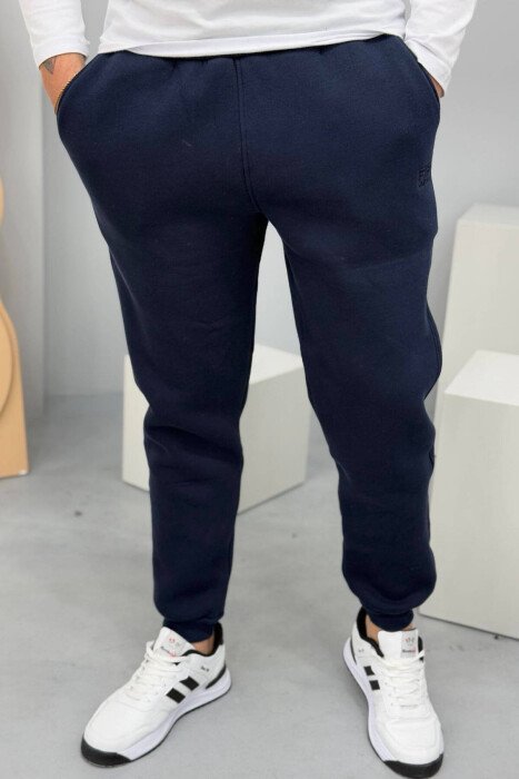 TUTA NJË NGJYRËSHE ME PUSH PËR MESHKUJ NË NGJYRËN BLU - KLAUDIO FASHION