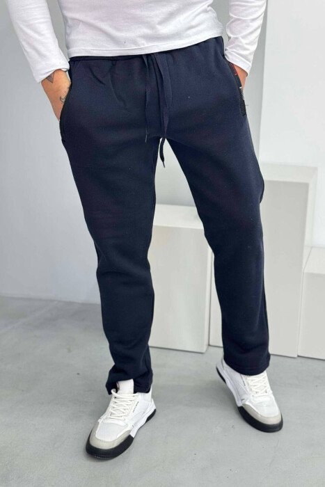 TUTA NJË NGJYRËSHE ME PUSH PËR MESHKUJ NË NGJYRËN BLU E ERRËT - KLAUDIO FASHION