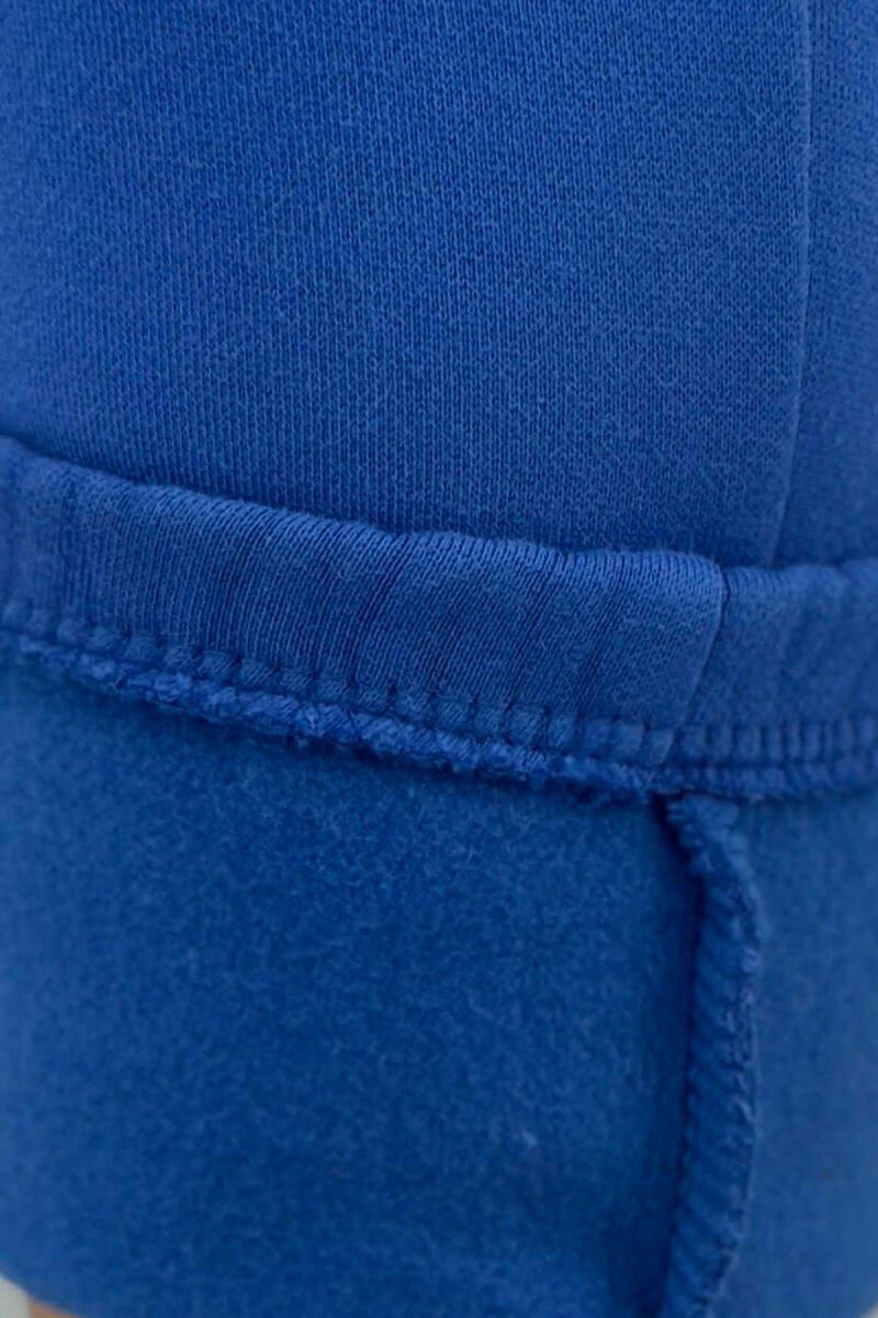 ONE COLOR FLUFFY SIMPLE WOMEN SWEATPANTS LIGHTBLUE/BZ - 5