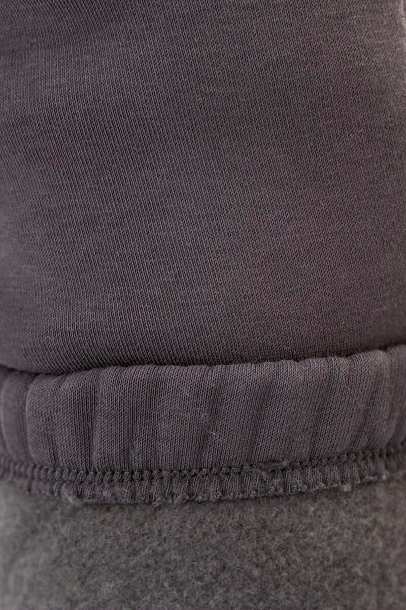 ONE COLOR FLUFFY WOMEN JOGGERS IRON GREY/GRI HEKURI - 4