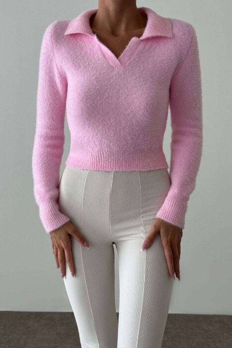 TRIKO NJË NGJYRËSHE PËR FEMRA NË NGJYRËN ROZË - KLAUDIO FASHION
