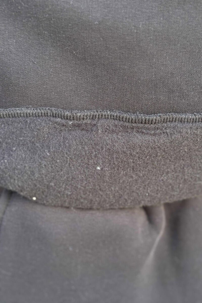 ONE COLOR FRONT WRITTINGS HOODIE+JOGGERS MEN SET LIGHT GREY/GZ - 6