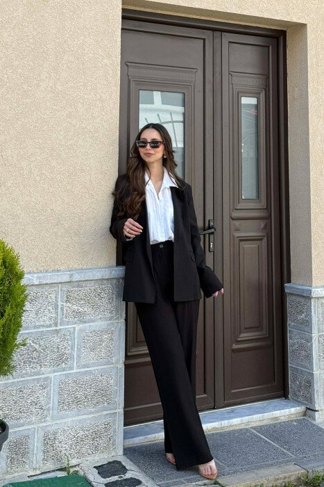 SET NJE NGJYRESH XHAKETE + PANTALLONA PER FEMRA NE NGJYRE TE ZEZE - KLAUDIO FASHION