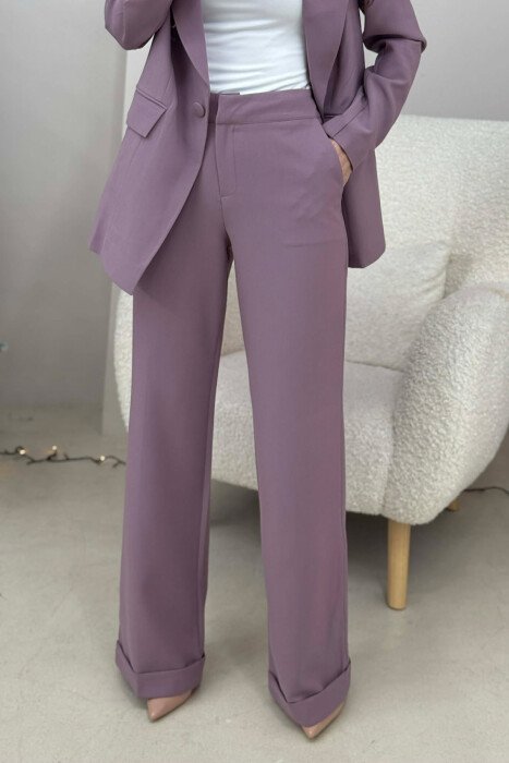 ONE COLOR JACKET+ TROUSERS WOMEN SET VINEGAR/UTHULL - 3