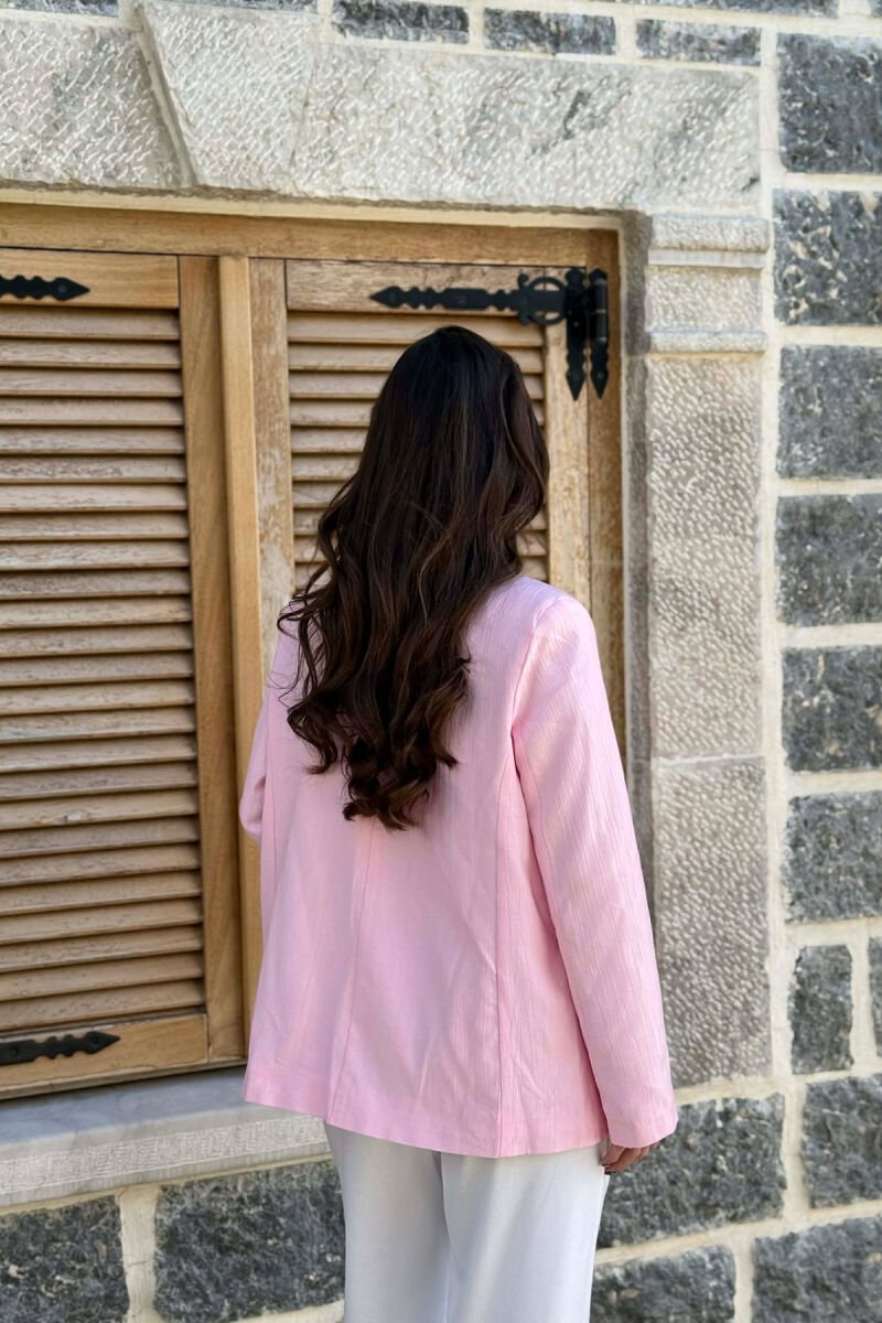 ONE COLOR JACKET + CROP TOP WOMAN SET PINK/ROZE - 6