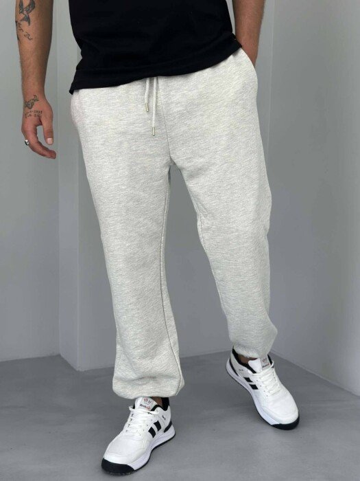 ONE COLOR JOGGING MEN SWEATPANTS LIGHT GREY/GZ - 1