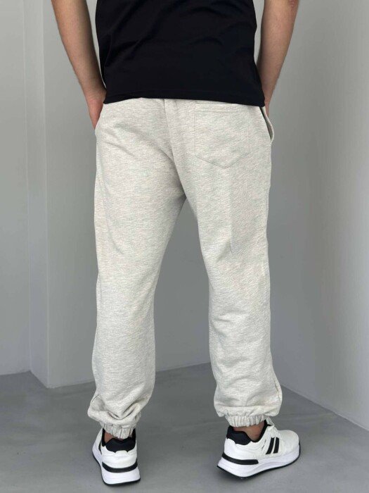 ONE COLOR JOGGING MEN SWEATPANTS LIGHT GREY/GZ - 2