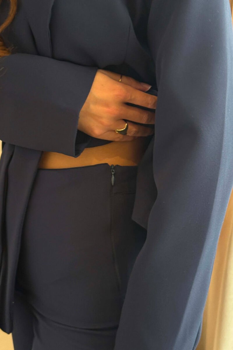 ONE COLOR LACING JACKET + TROUSERS WOMAN SET BLUE/BLU - 5
