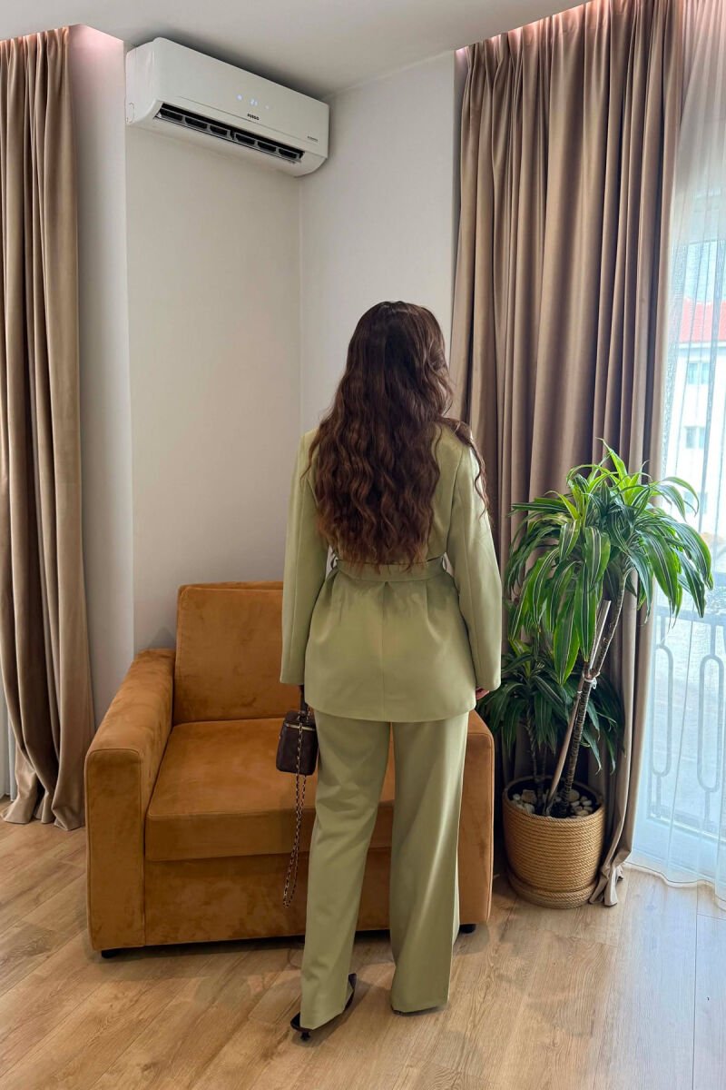 ONE COLOR LACING JACKET + TROUSERS WOMAN SET MINT/MENTE - 2