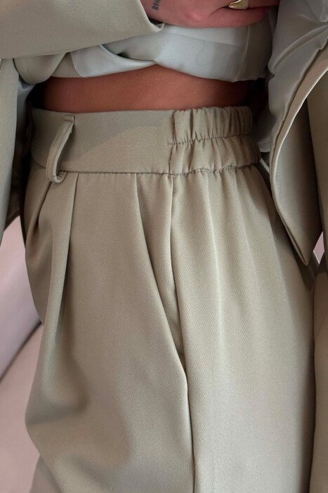 ONE COLOR LACING JACKET + TROUSERS WOMAN SET MINT/MENTE - 5