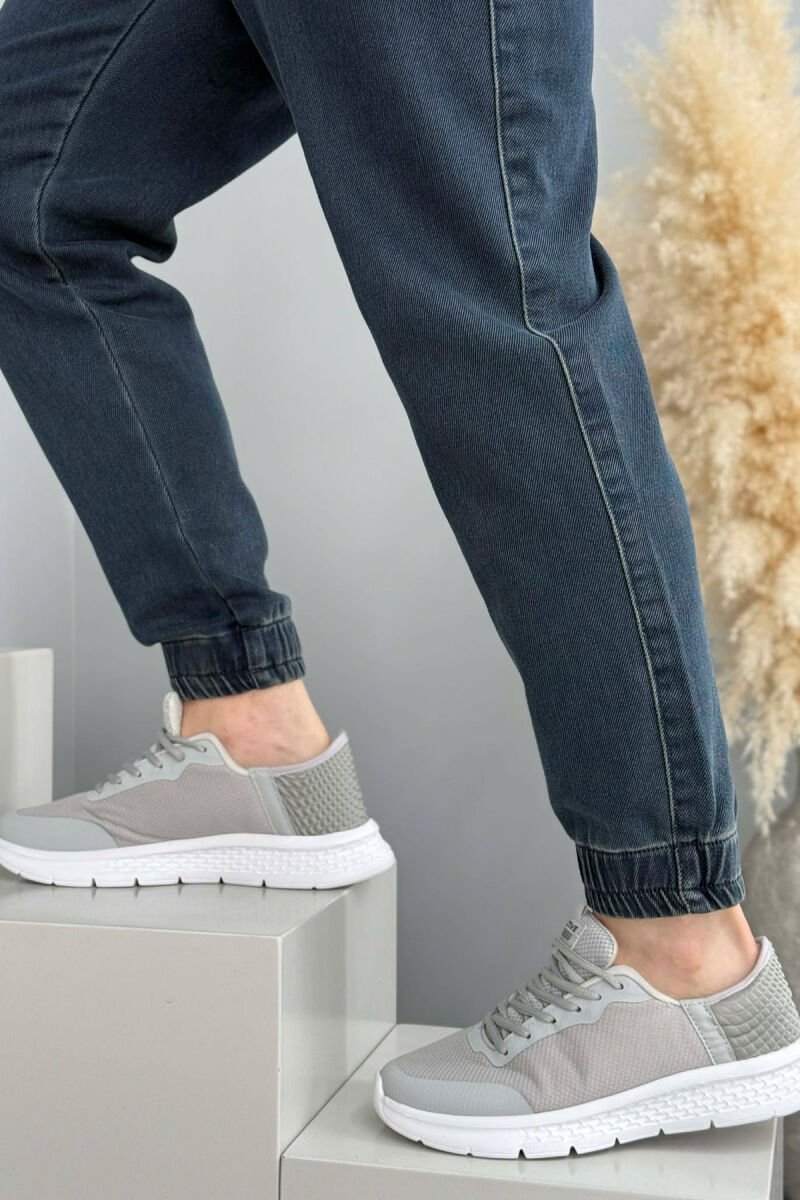 ONE COLOR LACING PLATFORM MEN SNEAKERS LIGHT GREY/GZ - 2