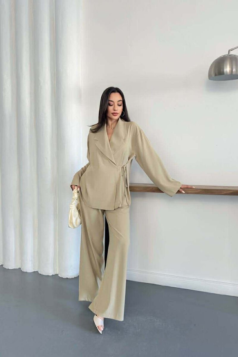 ONE COLOR LACING SHIRT + TROUSERS WOMAN SET MINT/MENTE - 1