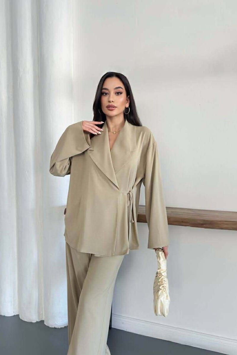 ONE COLOR LACING SHIRT + TROUSERS WOMAN SET MINT/MENTE - 2