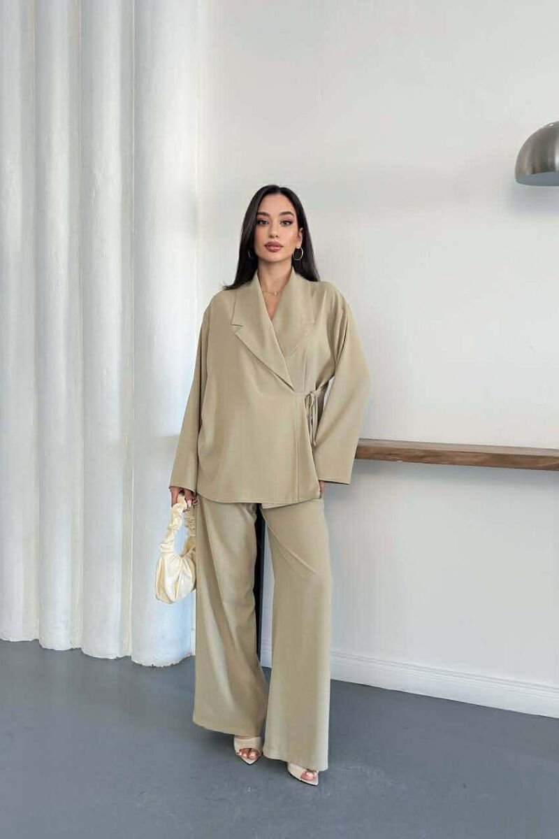 ONE COLOR LACING SHIRT + TROUSERS WOMAN SET MINT/MENTE - 3