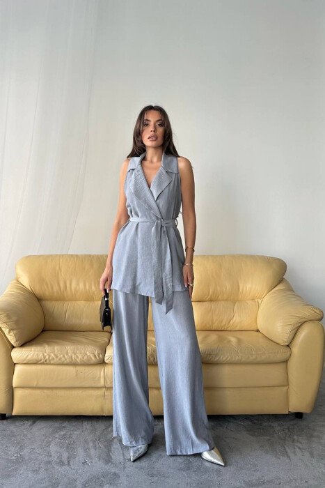 SET JELEK+PANTALLONA PER FEMRA NE NGJYRE GRI 