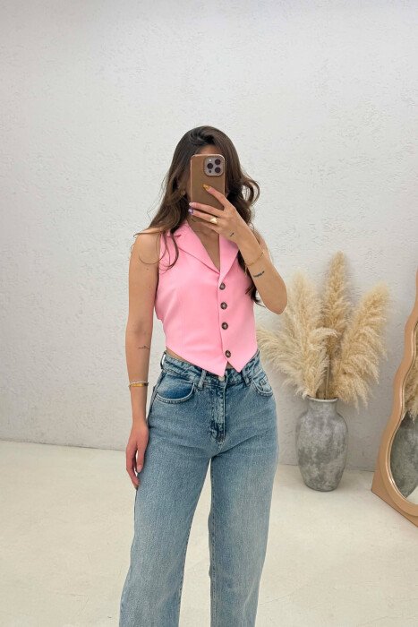 JELEK NJE NGYRESH ME LIDHESE NE BEL PER FEMRA NE NGJYRE ROZE - KLAUDIO FASHION