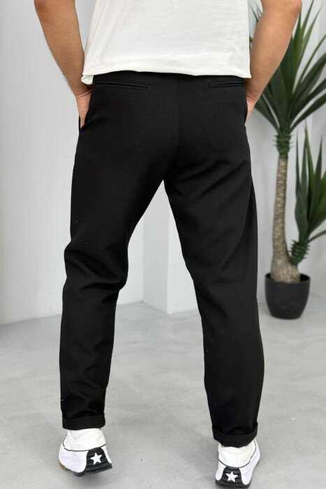 ONE COLOR LACINGS MEN PANTS BLACK/ E ZEZE - 3