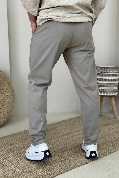 ONE COLOR LACINGS MEN PANTS GREY/GRI - 3