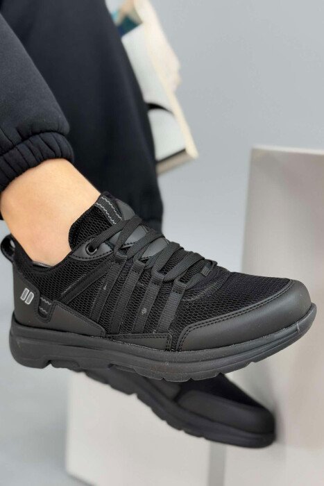ONE COLOR LACINGS WOMEN SNEAKERS BLACK/ E ZEZE - 6