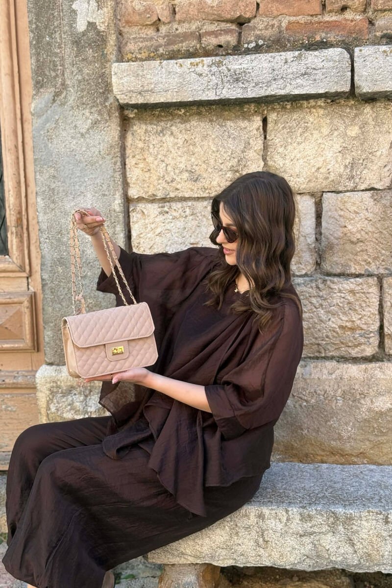 ONE COLOR LEATHER WOMAN BAG BEIGE/BEZHE - 3