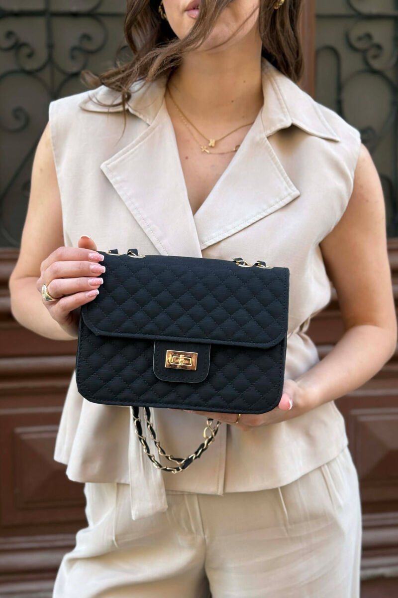 ONE COLOR LEATHER WOMAN BAG BLACK/ E ZEZE - 2