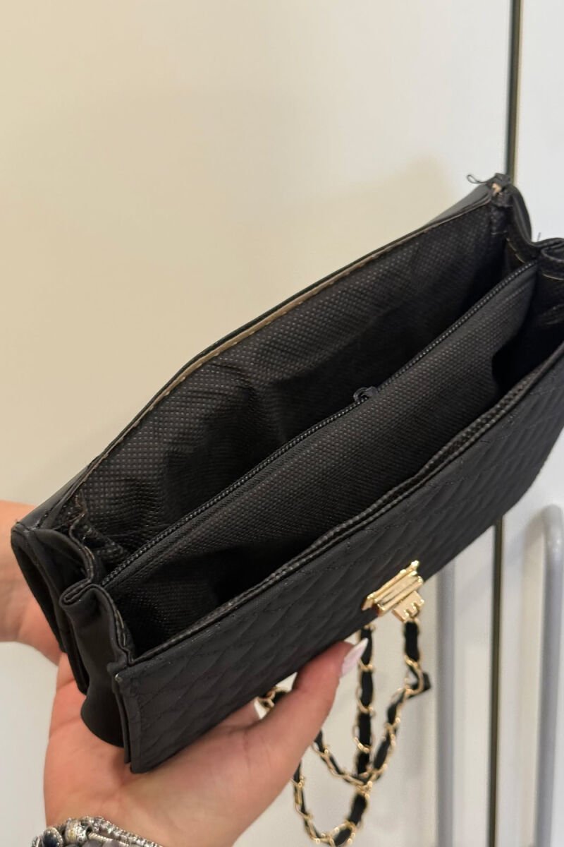 ONE COLOR LEATHER WOMAN BAG BLACK/ E ZEZE - 5