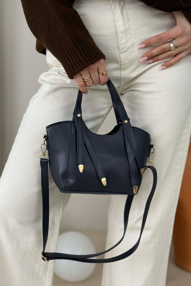 ONE COLOR LEATHER WOMAN BAG BLUE/BLU - 1