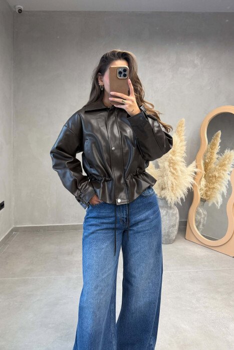 XHAKETE NJE NGJYRESHE LEKURE PER FEMRA NE NGJYRE KAFE TE ERRET - KLAUDIO FASHION