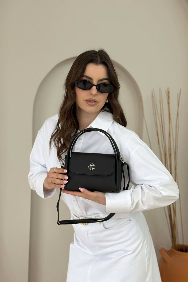 ONE COLOR LEATHER WOMEN BAG BLACK/ E ZEZE - 2