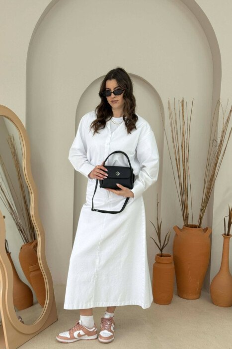 ONE COLOR LEATHER WOMEN BAG BLACK/ E ZEZE - 6
