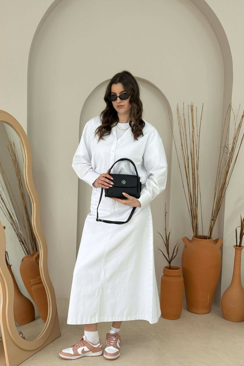 ONE COLOR LEATHER WOMEN BAG BLACK/ E ZEZE - 6