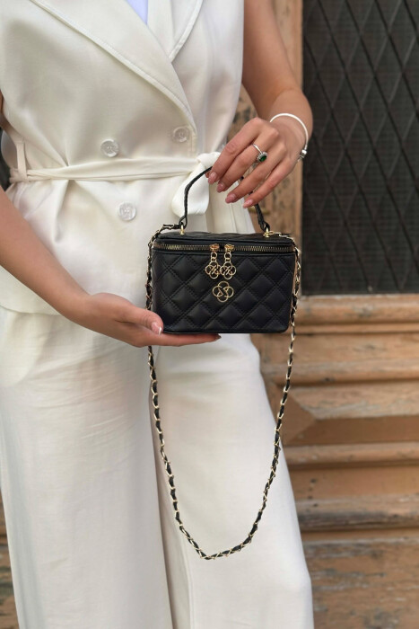ONE COLOR LEATHER WOMEN BAG BLACK/ E ZEZE - 2