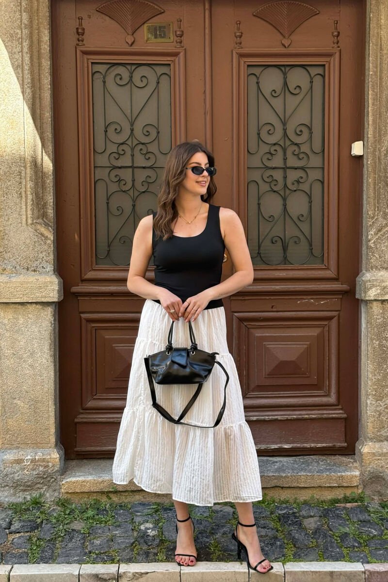 ONE COLOR LEATHER WOMEN BAG BLACK/ E ZEZE - 4