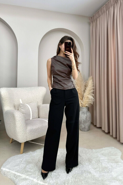 KANATIERE LEKURE NJE NGJYRESHE PER FEMRA NE NGJYRE KAFE - KLAUDIO FASHION