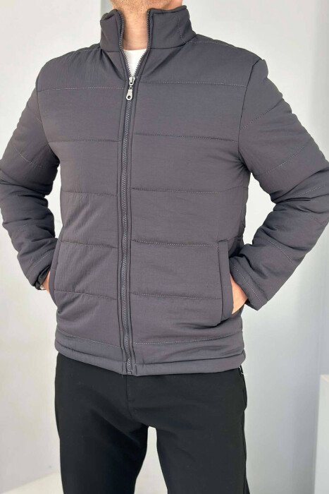 XHUP NJË NGJYRËSH PËR MESHKUJ NË NGJYRËN GRI E ERRËT - KLAUDIO FASHION