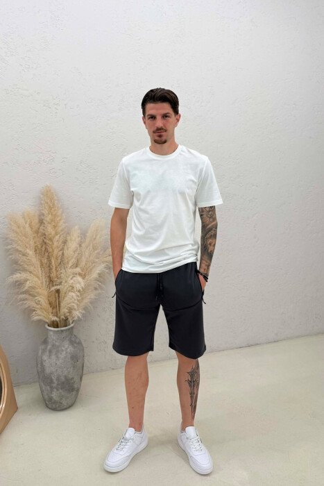TUTA TE SHKURTRA NJE NGJYRESHE PER MESHKUJ NE NGJYRE GRI TE ERRET - KLAUDIO FASHION