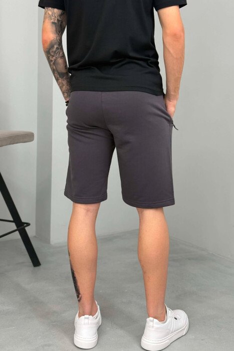 ONE COLOR MEN SHORT SWEATPANTS GREY/GRI - 3