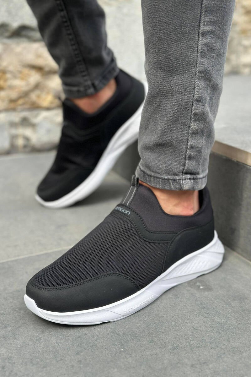 ONE COLOR MEN SNEAKERS BLACK-WHITE/ZEBA - 1