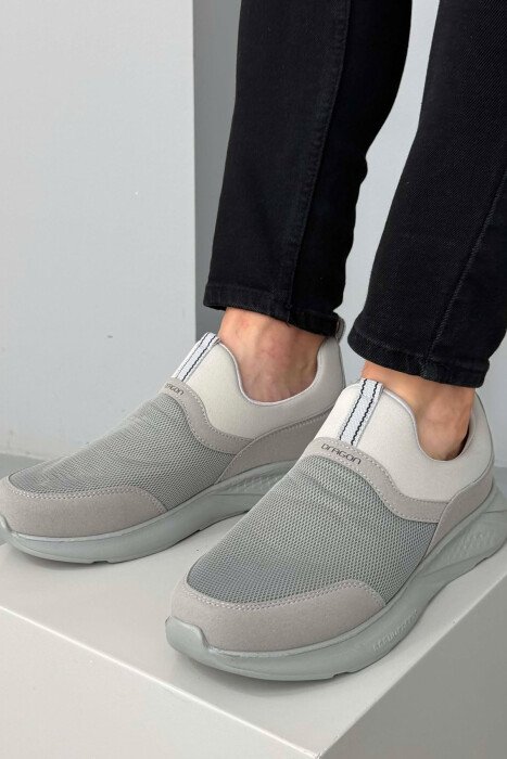 ONE COLOR MEN SNEAKERS LIGHT GREY/GZ - 3