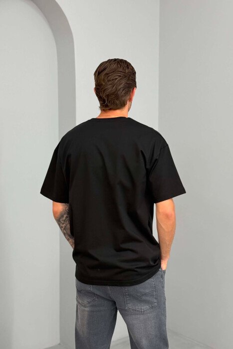 ONE COLOR MEN T-SHIRT BLACK/ E ZEZE - 2