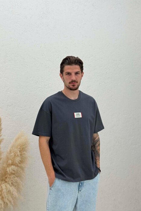 ONE COLOR MEN T-SHIRT GREY/GRI - KLAUDIO FASHION