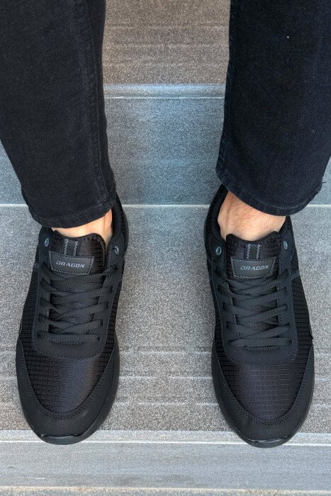 ONE COLOR PLATFORM MEN SNEAKERS BLACK/ E ZEZE - 2