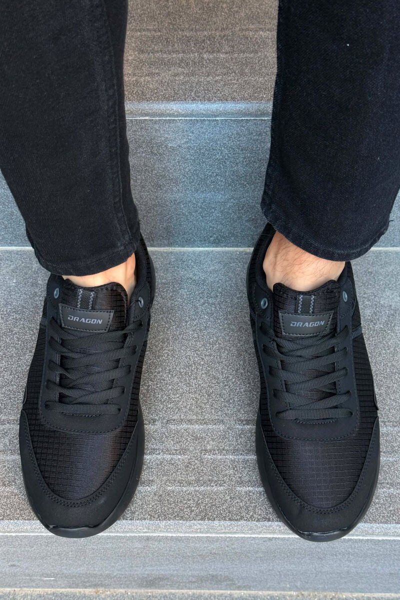 ONE COLOR PLATFORM MEN SNEAKERS BLACK/ E ZEZE - 2