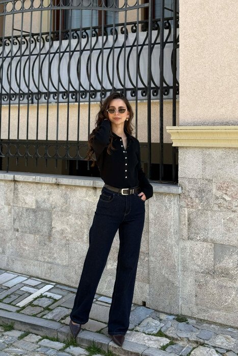 TRIKO NJE NGJYRESHE ME JAKE POLO PER FEMRA NE NGJYRE TE ZEZE - KLAUDIO FASHION