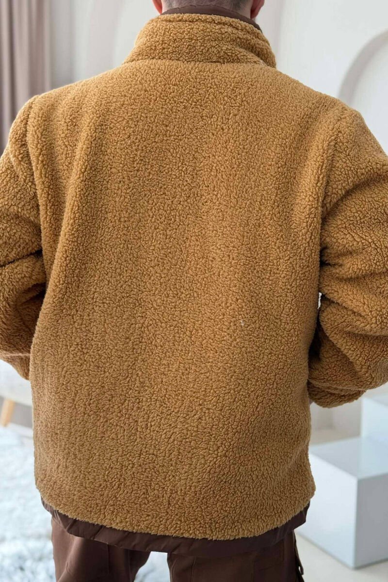 ONE COLOR PUFFER MEN JACKET BEIGE/BEZHE - 4