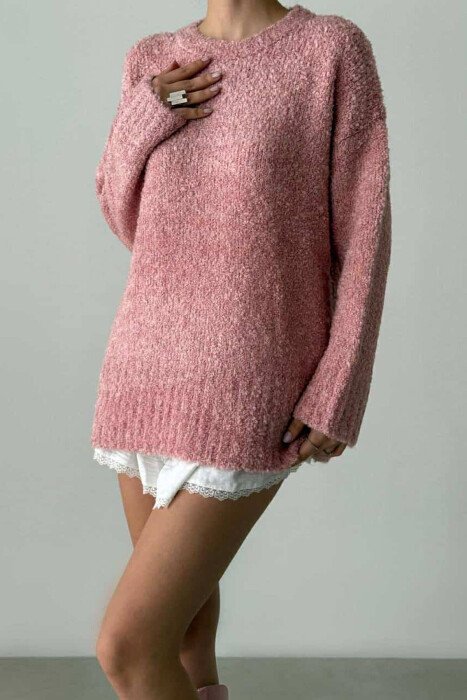 TRIKO NJË NGJYRËSHE PËR FEMRA NË NGJYRËN PUDËR - KLAUDIO FASHION