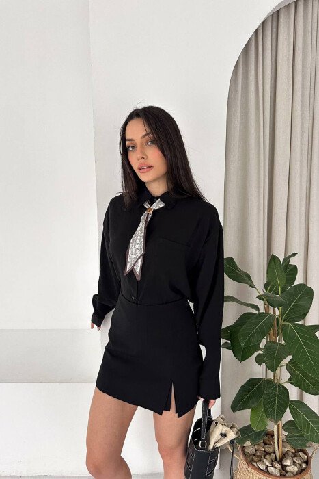 KEMISHE ME DETAJ SHALLI PER FEMRA NE NGJYRE TE ZEZE - KLAUDIO FASHION