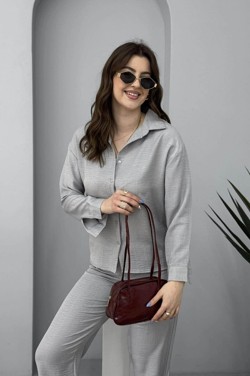 ONE COLOR SHINY SMALL WOMEN BAG BURGUNDY/VISHNJE - 3