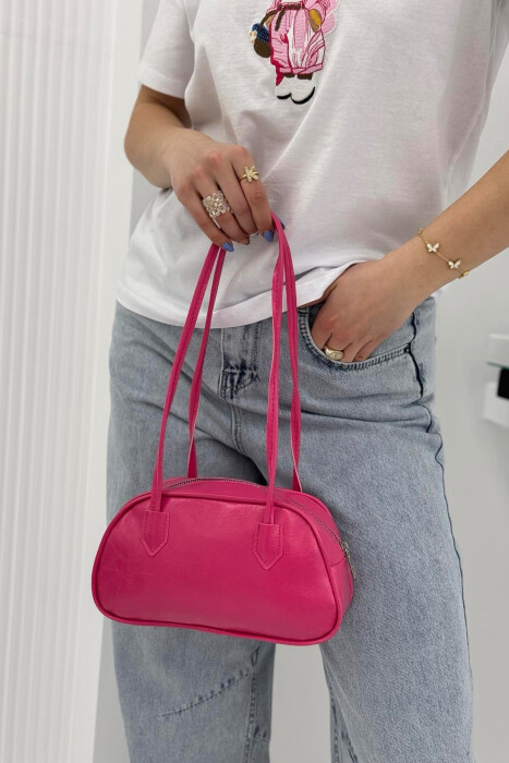 ONE COLOR SHINY SMALL WOMEN BAG FUCHSIA/CIKLAMI - 5